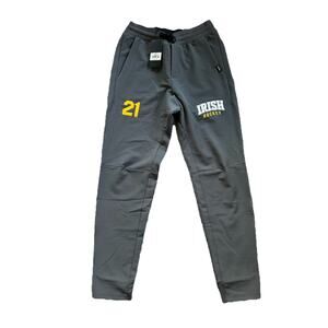 New $78 UNRL Youth Large YL Pants APEX Training Irish Hockey GRAY G25